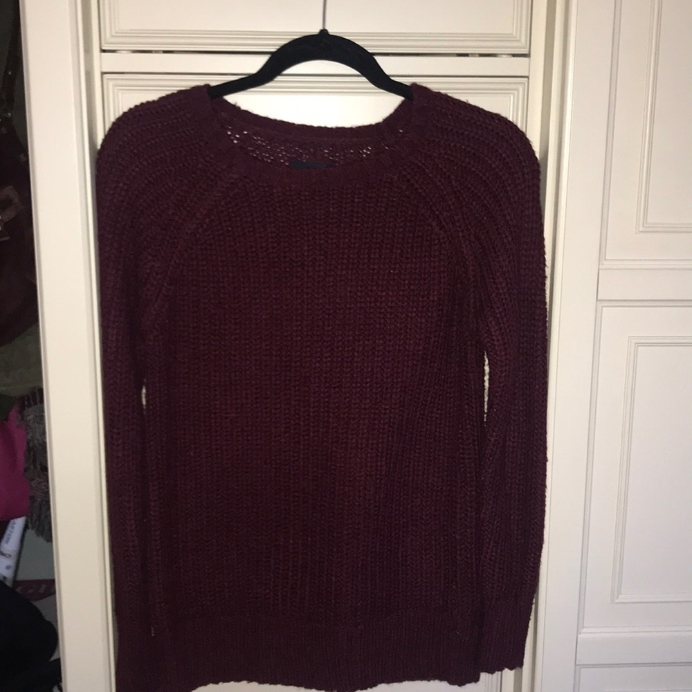 american eagle red sweater